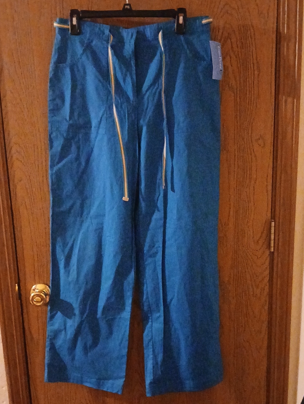 Evan Picone Bright Blue Drawstring Trousers